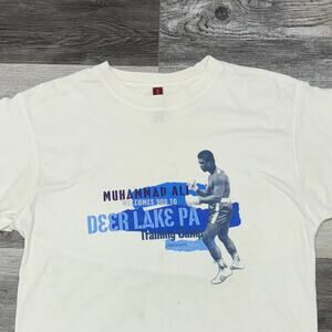 Vintage Y2K Platinum Fubu Muhammad Ali Mens Large T-Shirt Streetwear Hip Hop